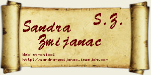 Sandra Zmijanac vizit kartica